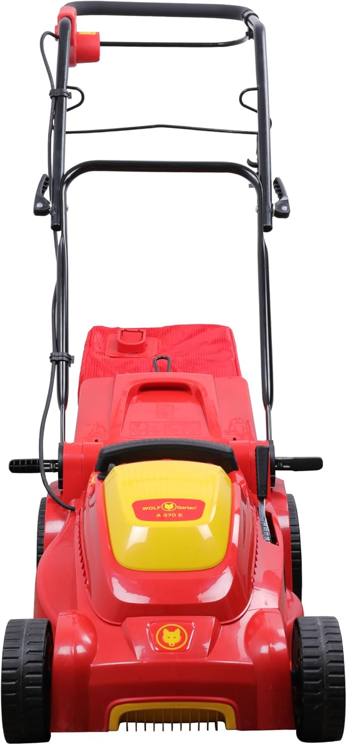 WOLF-Garten A370E 37 cm 1600 W Electric Push Lawn Mower - Red/Yellow