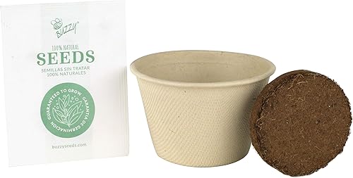 Miniatura 4 de Buzzy Seeds Save The Bees - Kit de cultivo biodegradable | Kit de iniciación de hierbas, plantas, flores para niños y adultos | Flores silvestres