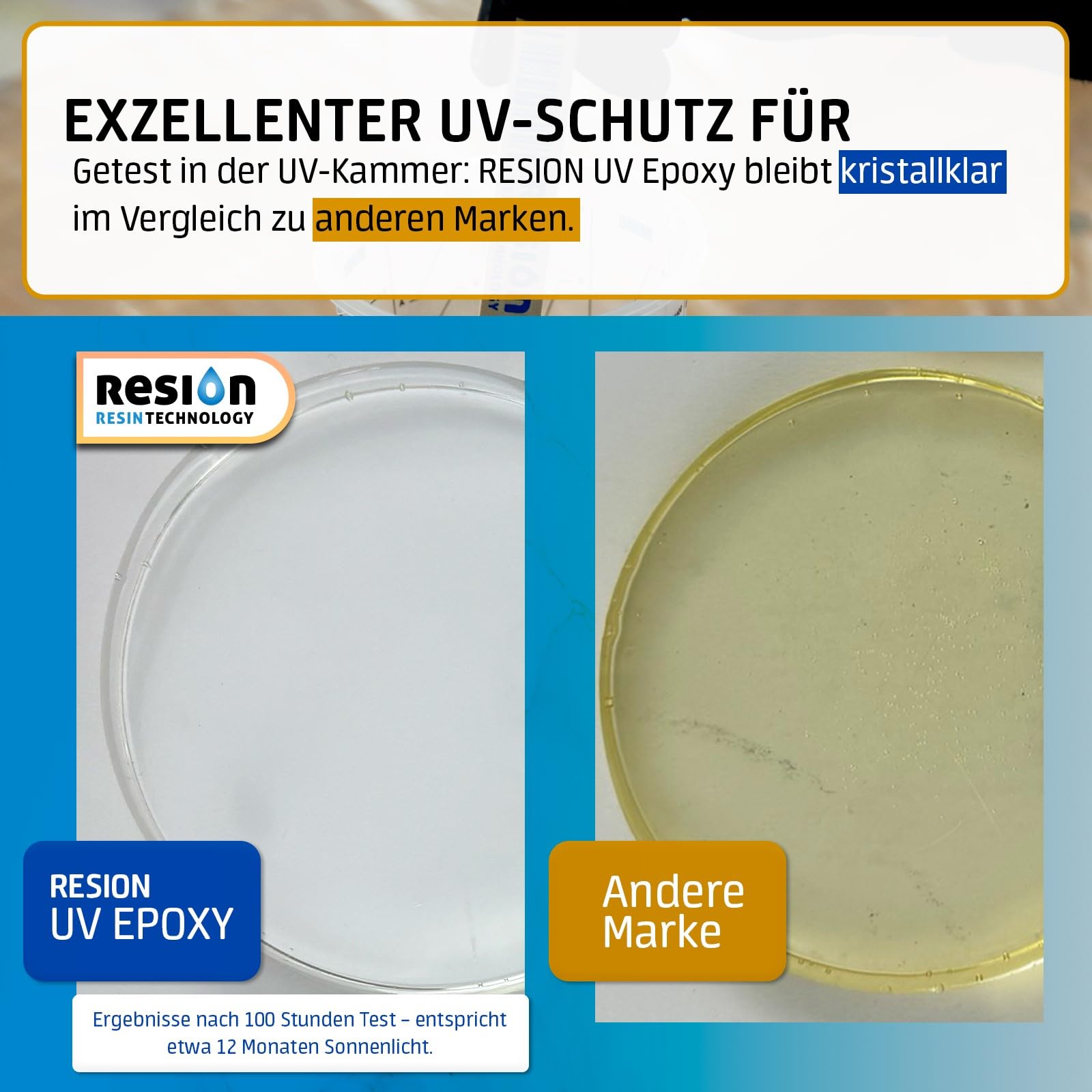 Epoxidharz mit Härter, mit UV-Blocker, Kristallklar | 8 KG | Epoxidharz Set, Epoxidharz, Kunstharz, Resin Gießharz, Epoxy Resin, Gießharz Set, Kunstharz Gießen Set, Epoxidharz Anfänger-Set