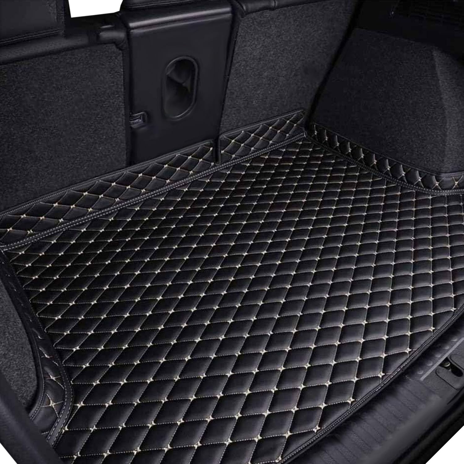 Ljlbfb B Ljlbf Boot Liner For Genesis Gv70 Ev Pure Electric 2023-2024, Waterproof Leather Car Trunk Single Mat Scratch And Abrasion Resistant Oot Matt For Car Raised Edge,