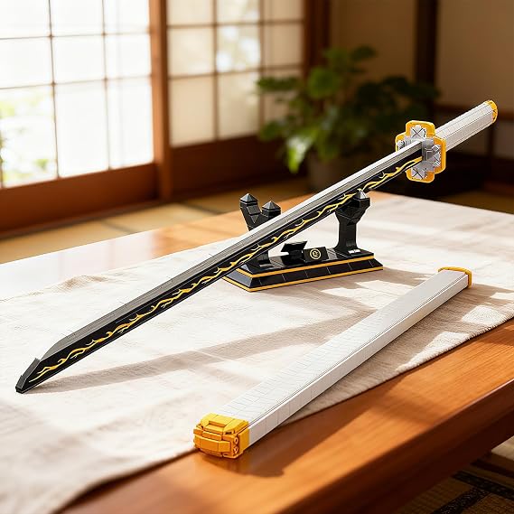 39in Sword Building Block Sets, Compatible with Lego Set, 956PCS Zentisu Samurial Sword with Scabbard and Stand, for Boys Adults 8 9 10 11 12 13 14