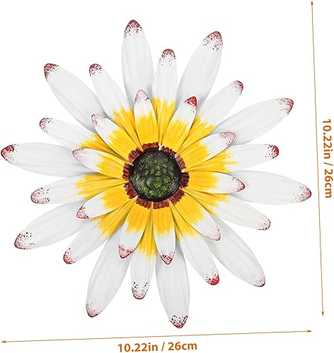 Miniatura 7 de BESPORTBLE Decoración de pared de hierro forjado, manualidades, girasol, decoración del hogar, girasol, arte de pared, decoración colgante de