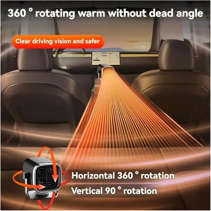 Calefactor Eléctrico Portátil 12V/24V Convector para Auto miniatura 6