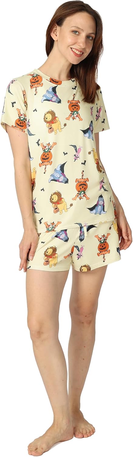 Disney womens 2-piece Pajama Set, Soft & Comfortable Nightwear for Adults, Top & Bottom Duo - Image 2