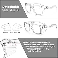 Vista 32 de UKNOW Safety Glasses - Anti Fog Lenses - Eye Protection with Side Shields - ANSI Z87.1 Protective Eyewear - UV Protection