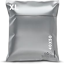 RAGO Plastic Mailing Bags, Pack of 20, XL, 40 x 50 cm, Self-Adhesive and Opaque, Plastic Bags, Lockable for Clothes, Logistics Packaging, Transport