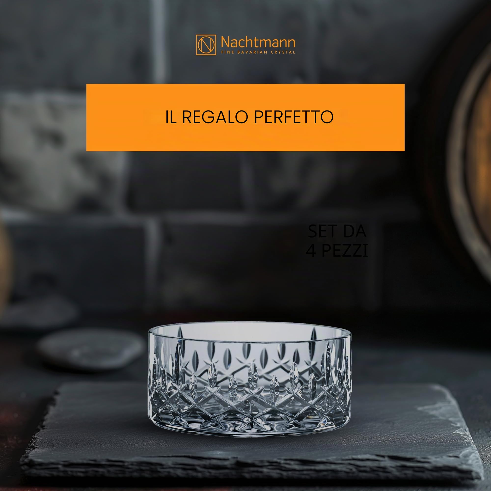 Spiegelau & Nachtmann, Vetro di Cristallo, Serie Noblesse Set Ciotole