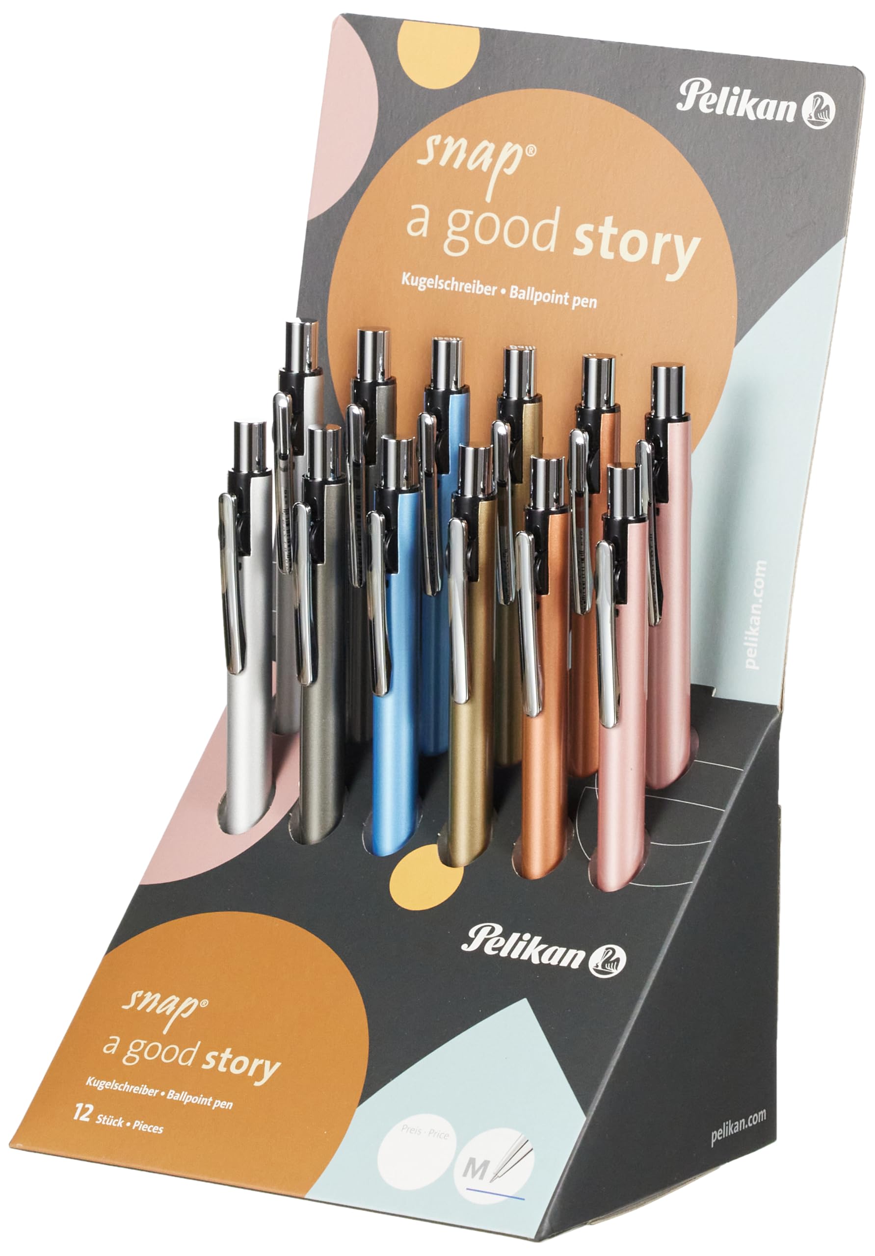 Pelikan Snap Tükenmez Kalem 12Li Display