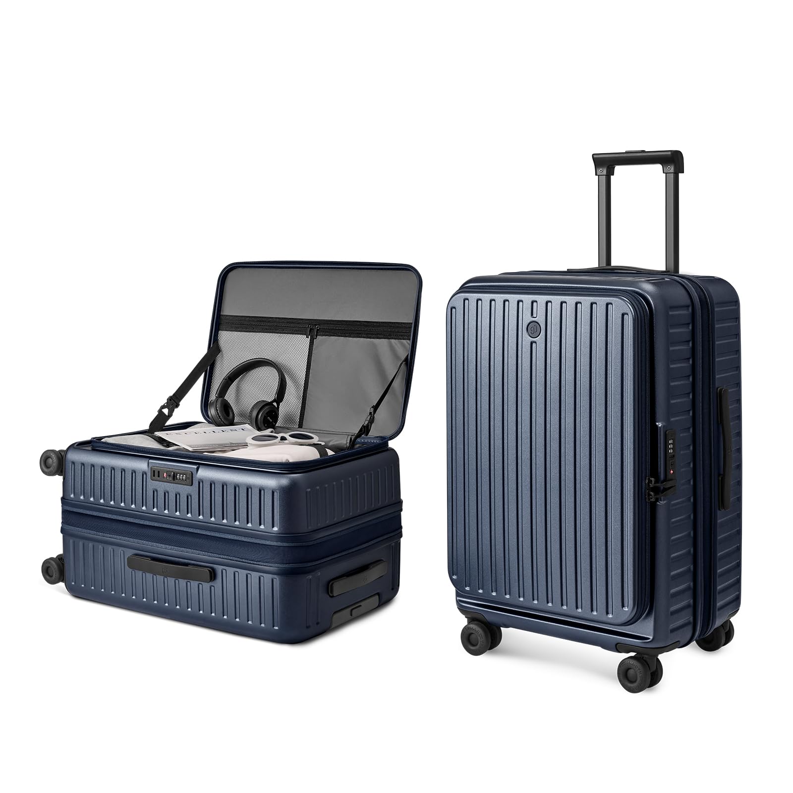 NINETYGO Top Opening Carry On Luggage 22x14x9, Expandable Suitcase, ALPS