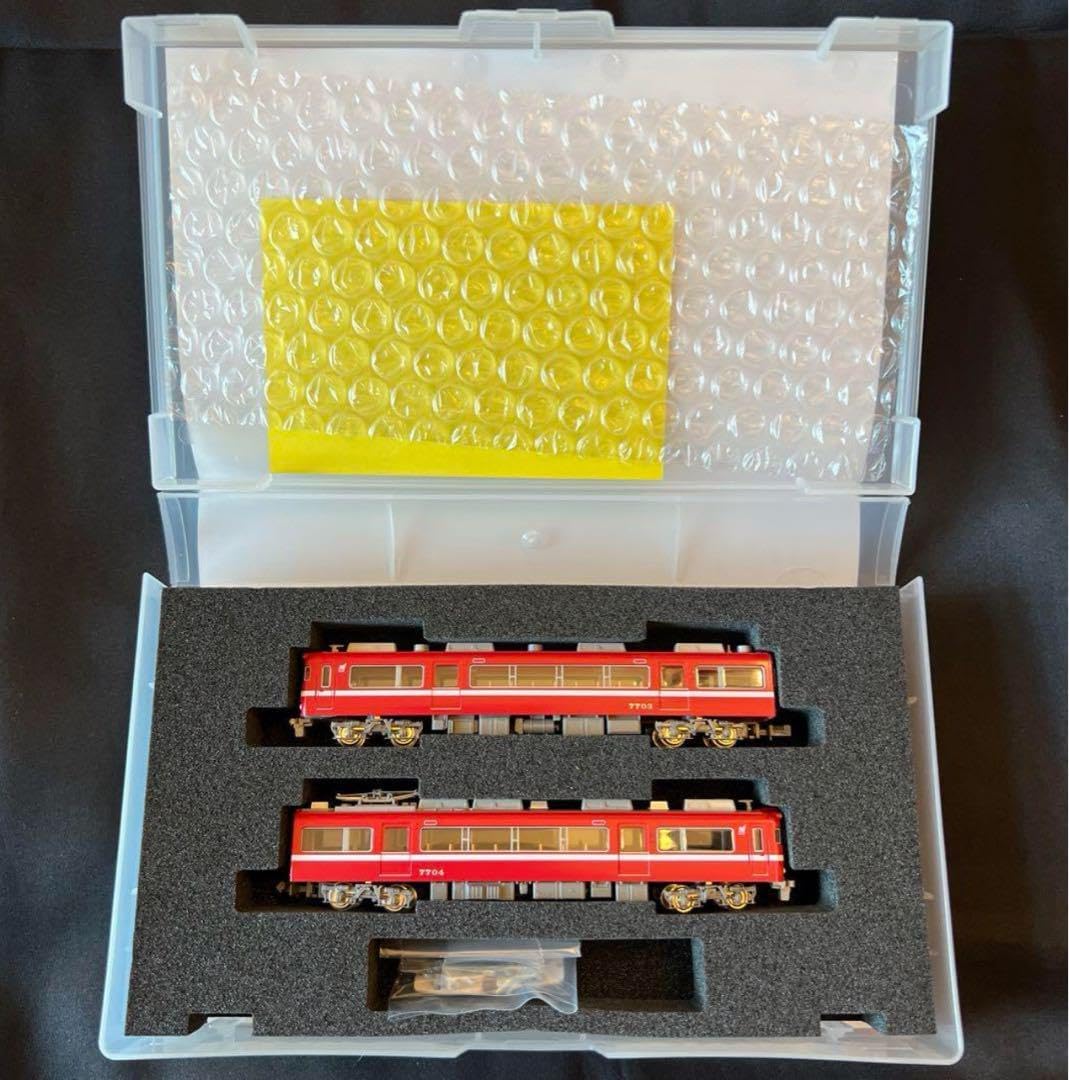 グリーンマックス 名鉄7700系白帯車 (妻面窓付き)30350・30351 30351＞名鉄7700系白帯車（妻面窓付き）増結2両編成セット（動力