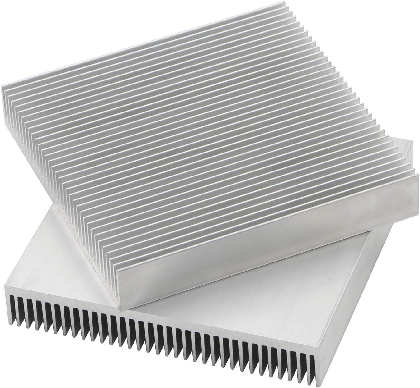 2pcs Aluminium Heatsink Cooling Module, 90x90x15mm Heat Sink Cooler Fin for High Power LED Amplifier Transistor