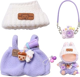 TYXHXTF Ropa de Muñeca para La-BU-BU, Ropa de Muñeca de 17 cm para muñecas BU-BU, Ropa de Peluche de 17 cm para La-BU, Dis...