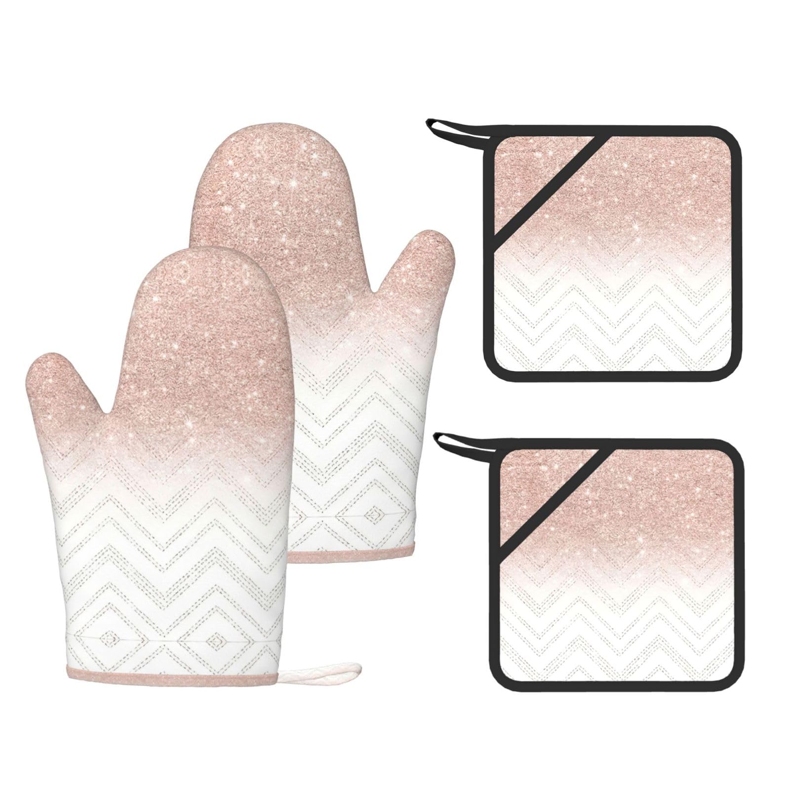Maniques et gants de cuisine en silicone anti-glisse contre la chaleur