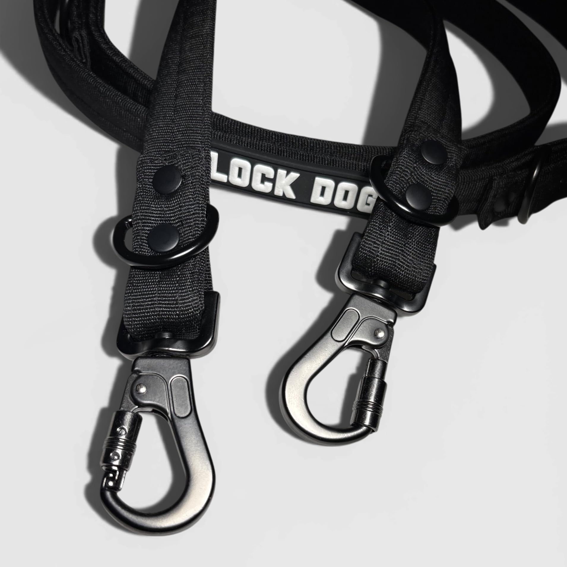 Schnitt- & bissfeste - Hundeleine – Hochleistungsfasern statt Drahtseil – Klickkarabiner - 360° drehbar - LOCK DOG