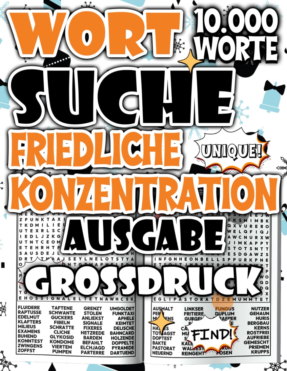 Wortsuchspiel für Erwachsene Ausgabe Friedliche Konzentration : Großdruck Wortsuche mit 10.000 Wörtern für sanfte Fokussierung und leichtes ... für ... für Entspannung und ruhige Konzentration)