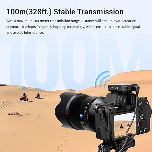 Miniatura 5 de Godox MoveLink II M2 Sistema de micrófono inalámbrico Lavalier (2 TX + 1 RX + estuche de carga), micrófono inalámbrico con cancelación de ruido de