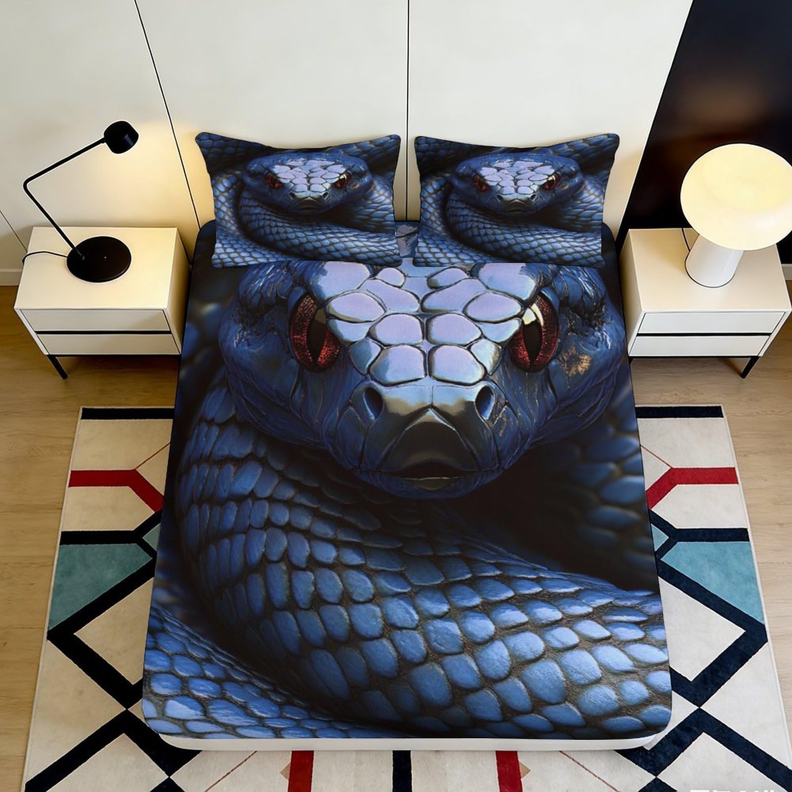 3D Printed Cowboy Dog Fitted Sheet Microfiber Deep Pocket Bedroom Bedding Western Dog Mattress Fitted Cover Full Wrap Elastic Hem 140x200x25cm