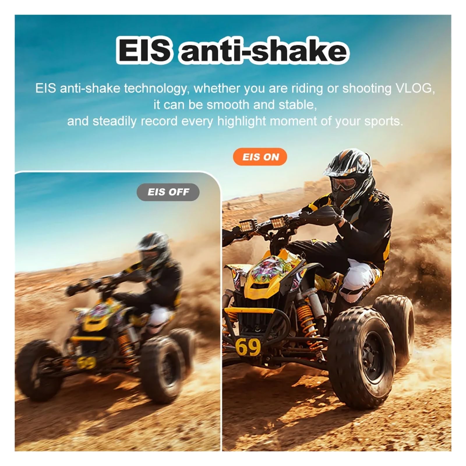 Macchina fotografica di azione 5K 4K60FPS Touch screen da 2,0 pollici Wi-Fi 170 ° Grandangolo 30M Casco impermeabile Registrazione video Telecamere sportive