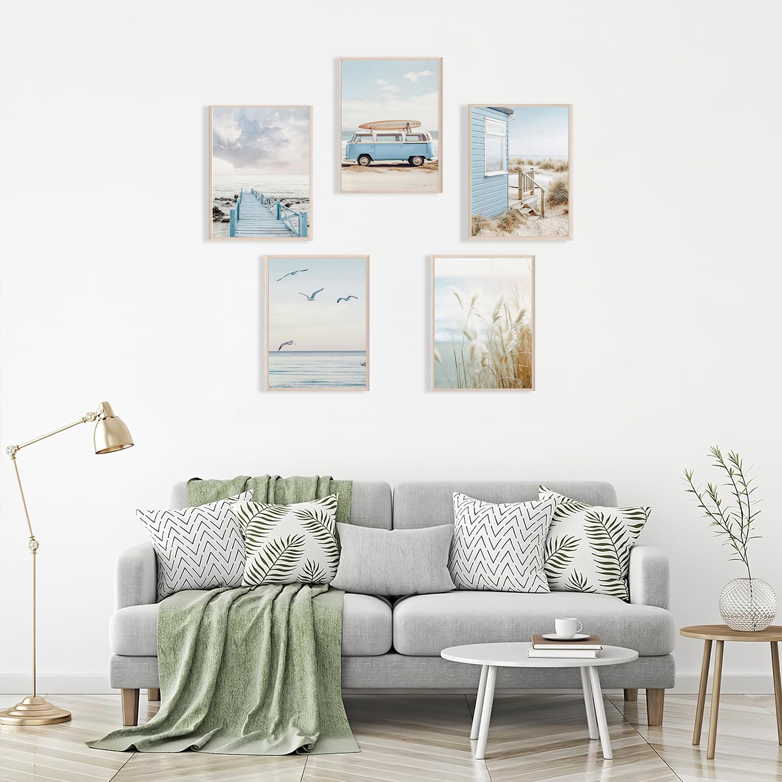 ZHGYGBN Retro Wall Art Gothic Home Decor Wall Art Victorian Painting Vintage Castle Oil Painting Vampire Castle Art for Home Living Room Bedroom Wall Decor (UnFramed, 12 X 16 Inch) Dark Academia Art: Beach Vibe Collection 8X10inchx5pcs