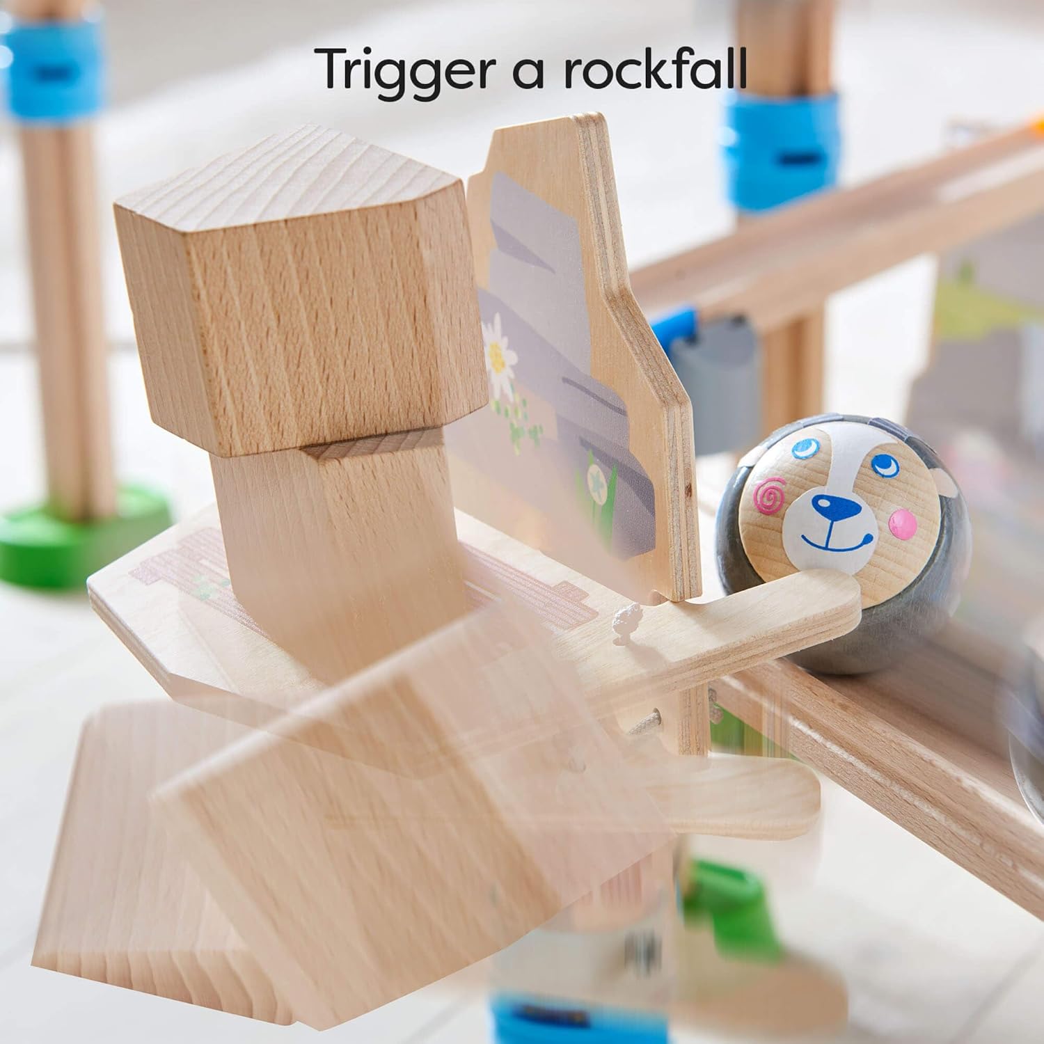 HABA Kullerbu Mountain Adventure Ball Track Ultimate Marble Run Set & Building Toys for Kids Age 2-8, Montessori STEM Learning & Educational Toys