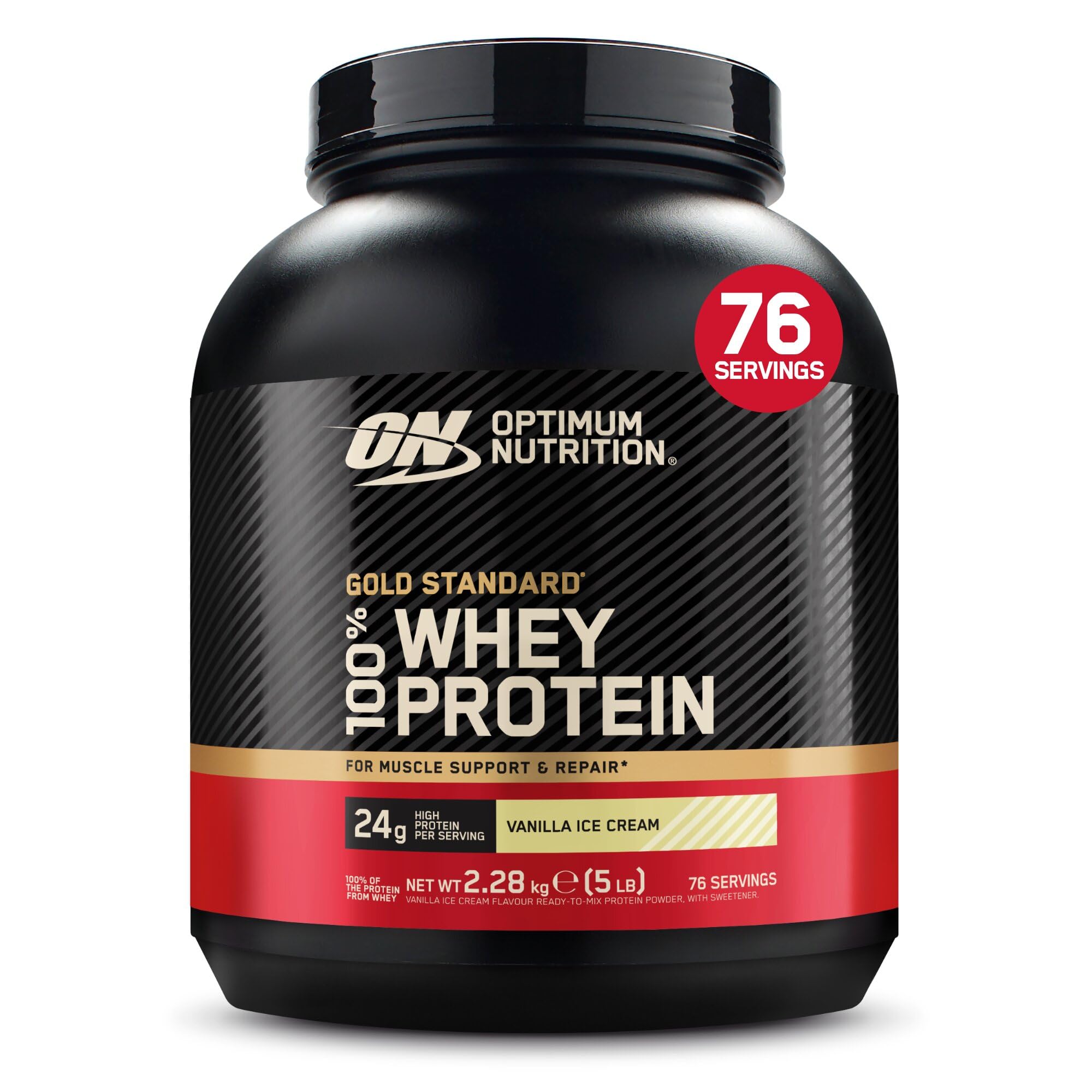 Optimum Nutrition Cream/Gold (Vanilla Ice ) Standard 100% Whey 2.27Kg