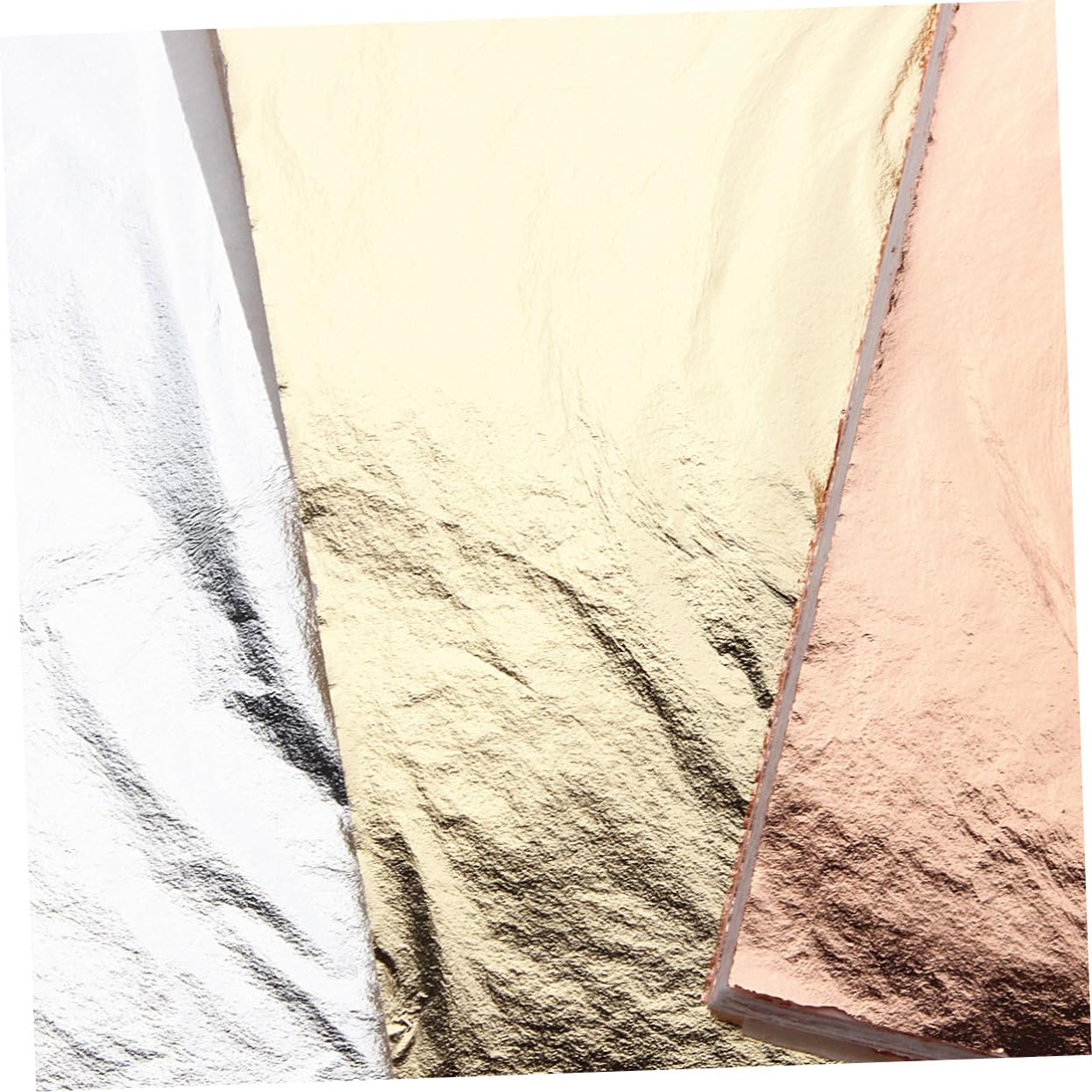 IWOWHERO 100 Pack Square Copper Foil Stickers 9x9cm Imitation Gilding for Craft Decorations