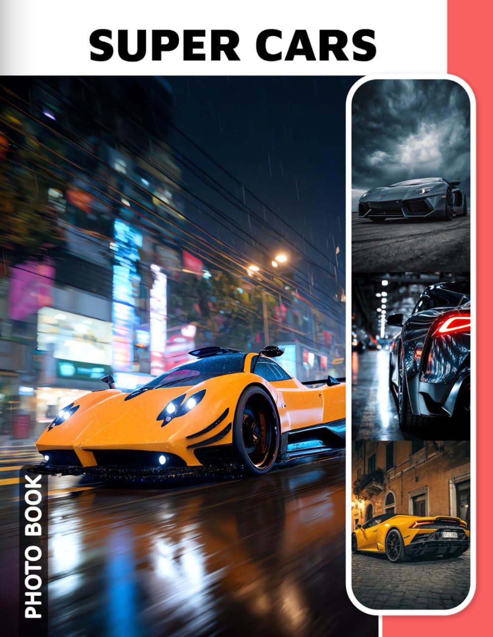 Super Cars Photo Book: Luxury Sports Car Photography Collection Showcasing Sleek High-Performance Vehicles And Exotic Supercars In Stunning Image Compilation