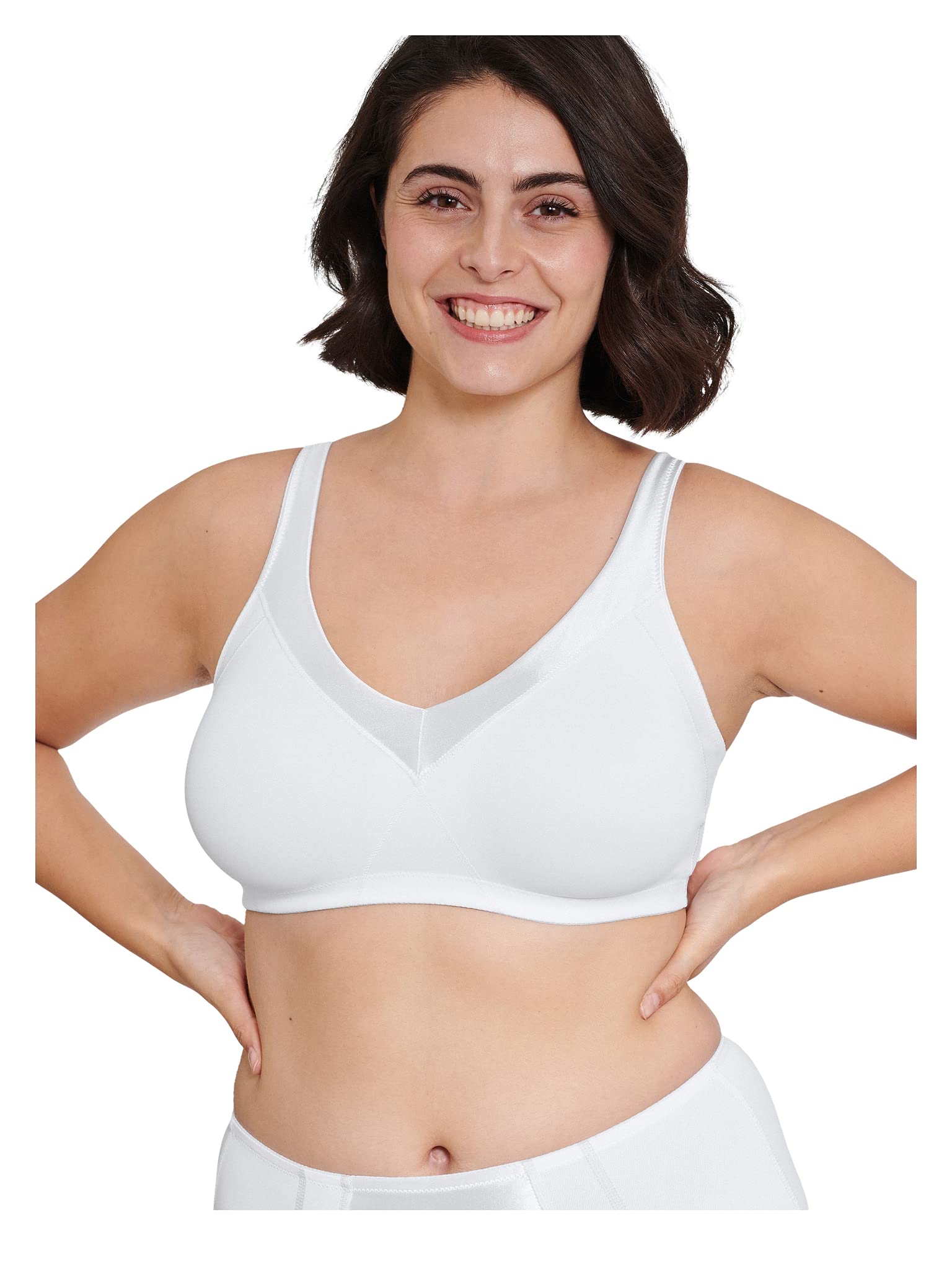 Naturana Women's White Non-Wired Soft Cup Bra Solution 5327 40C