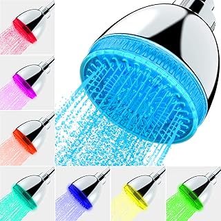 LED Shower Head, Shower Head with Light, 7 Color Flash Light Automatical...