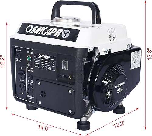 Miniatura 5 de Generador portátil, generador para exteriores de bajo ruido, generador de gas, generadores para uso doméstico, cumple con la EPA