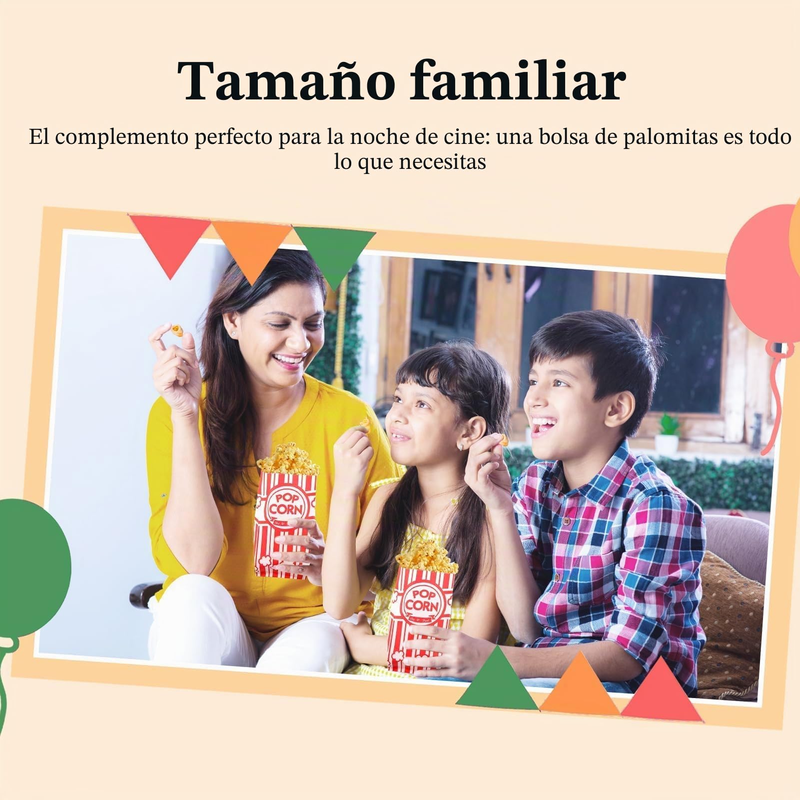 200 Pcs Bolsas de Palomitas de Maíz, 21x9x6cm Pequeñas Caja Carton | Popcorn Bags Box Papel Noche de Película, Fiestas de Cine, Cumpleaños Infantiles Maquina Rayas Rojas y Blancas