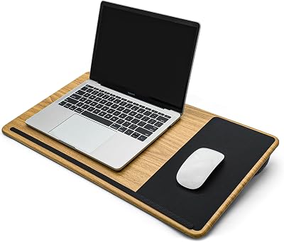 Lap Desk with Soft Cushion and Wrist Rest – Portable Laptop - best cpus home office