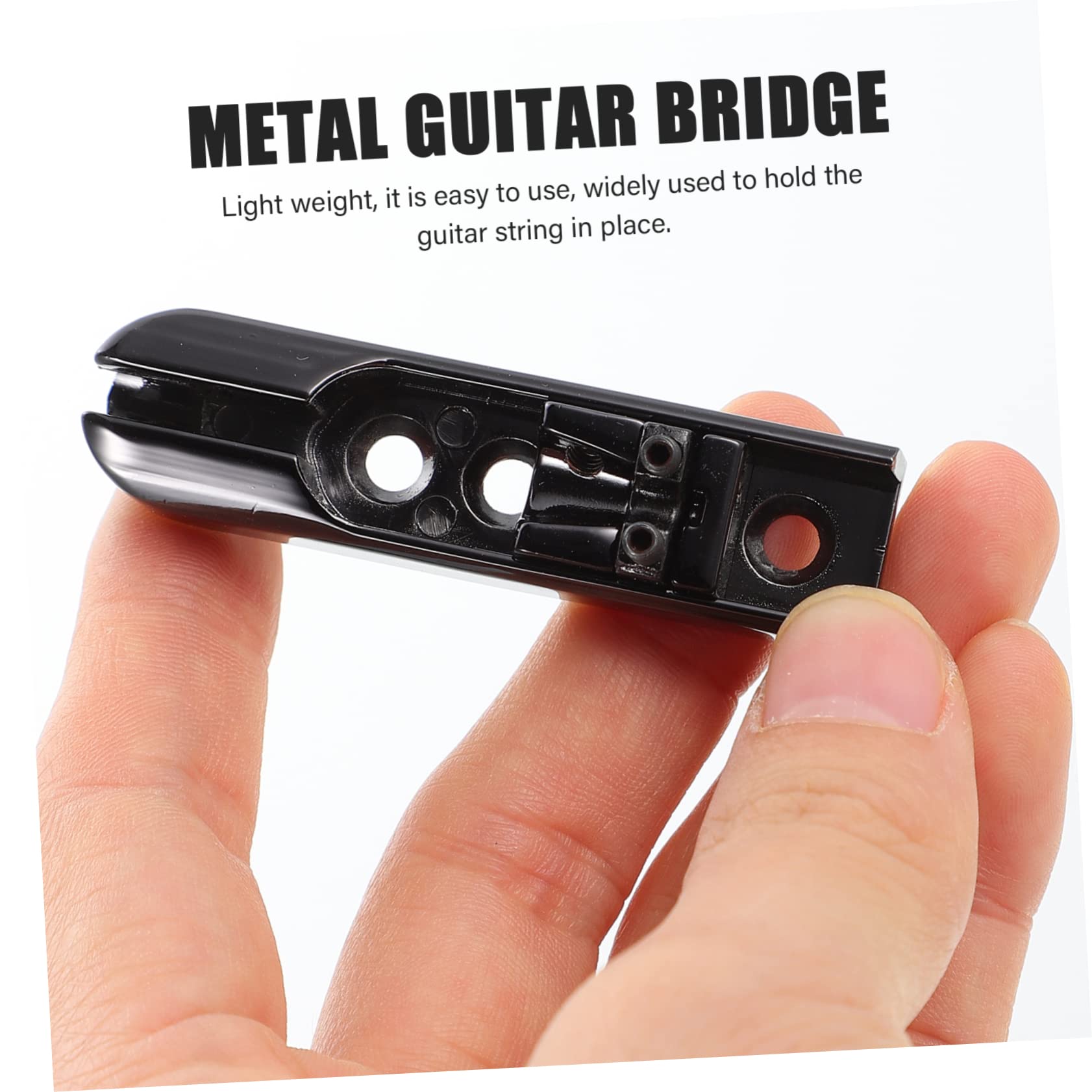 VICASKY Lot de 8 chevalets de guitare basse réglables en métal avec chevalets pour guitare électrique ou métallique