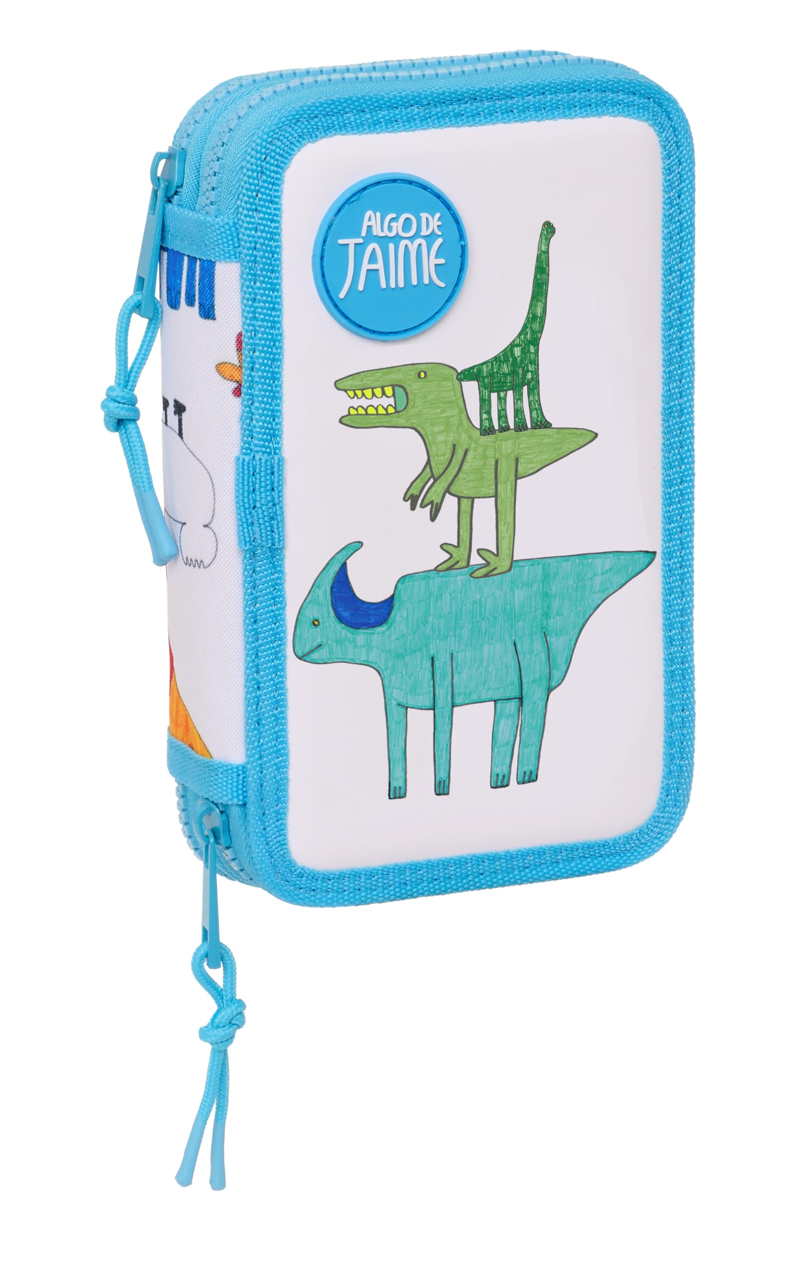 Safta ALGO DE JAIME, Children's School Pencil Case, Pencil Case with Colours, with 28 Tools Included