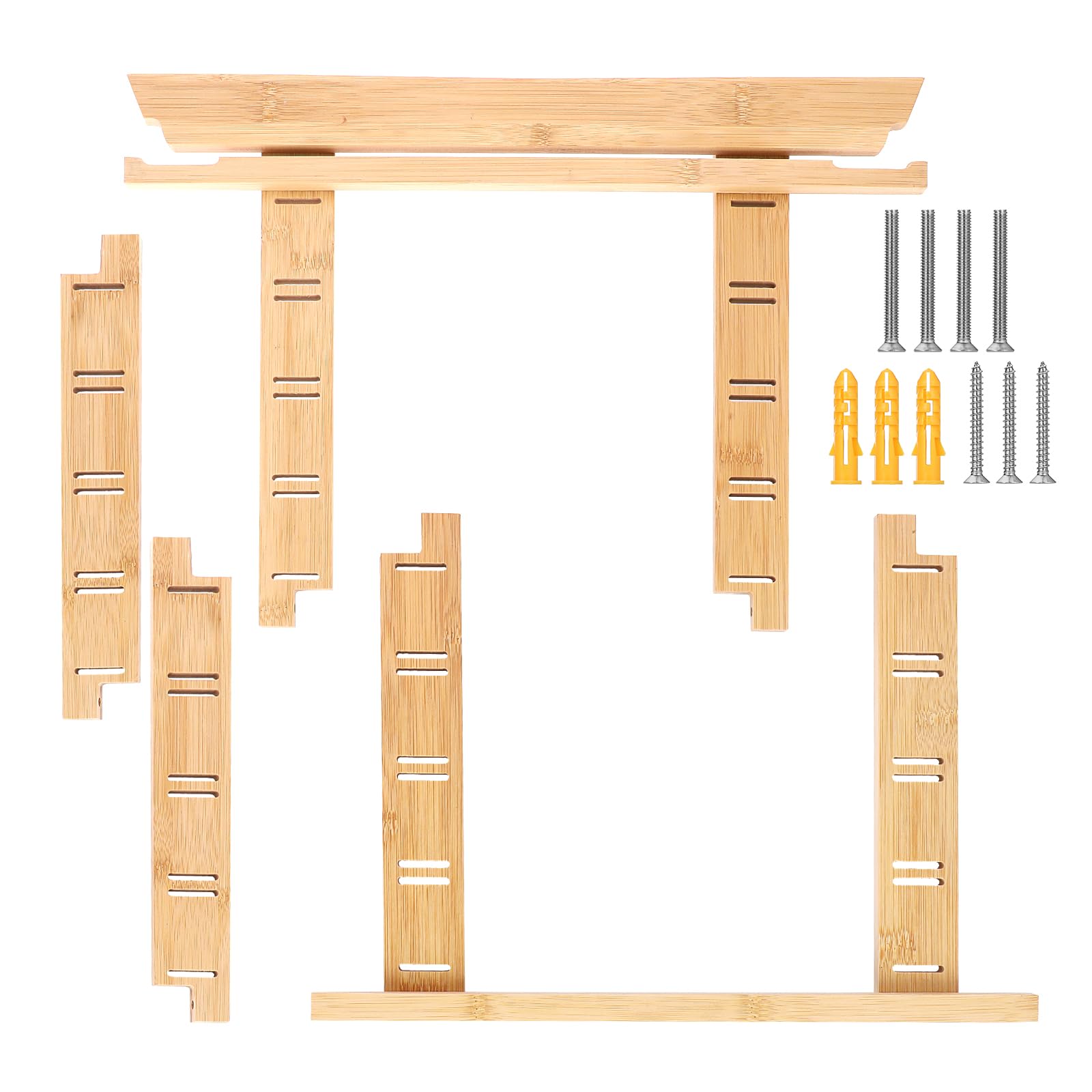 SUMNACON Soporte para cinturón de artes marciales para 12 cinturones de bambú, desmontable, soporte para cinturón de taekwondo, cinturón de montaje en pared, para medalla, cinturón de judo karate