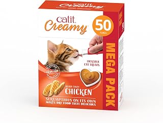 Catit Creamy Chicken Lickable Cat Treats 50 Pack