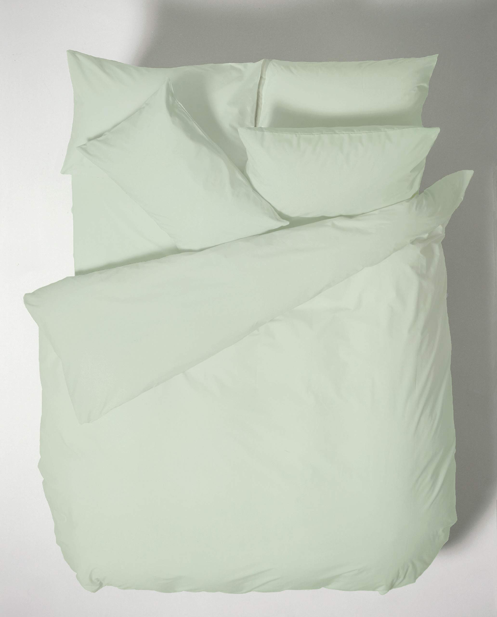 Plain Dyed Cotton Percale Green 200TC Płaska Arkusz 260 x 280 cm