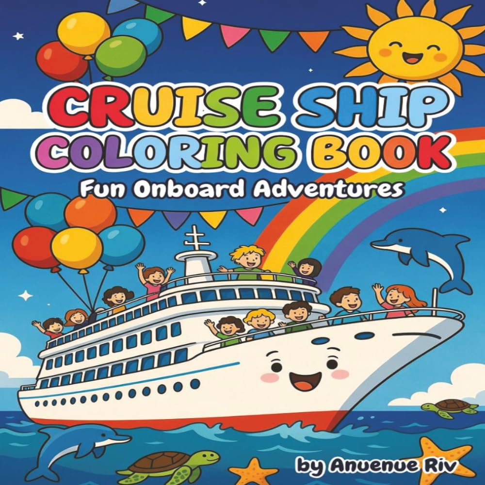 Cruise Ship Coloring Book: Fun Onboard Adventures