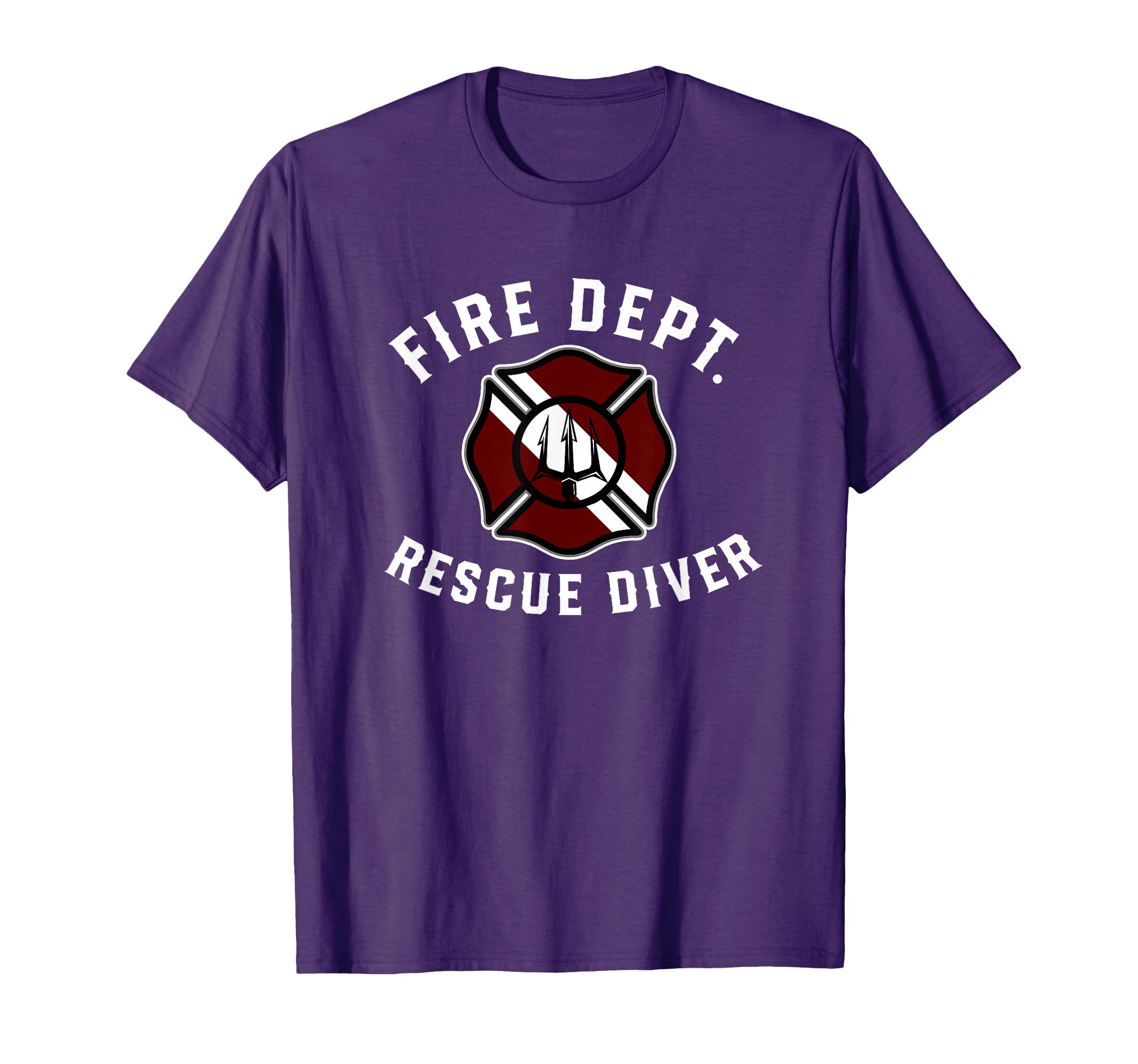 Fire Dept. Rescue Diver Fire Dive Team Firefighter Certified T-Shirt