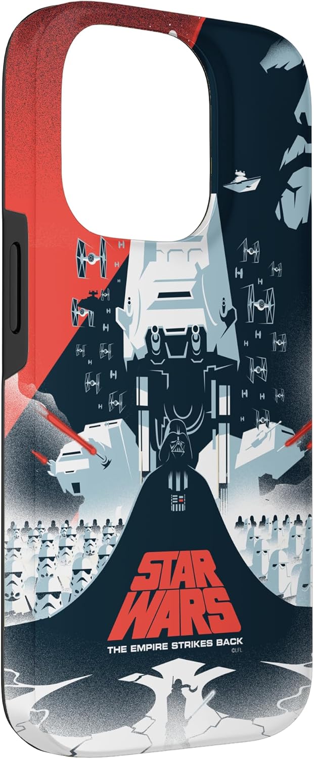 Star Wars The Empire Strikes Back Illustrated Movie Poster Case for iPhone 14 Pro - Image 3