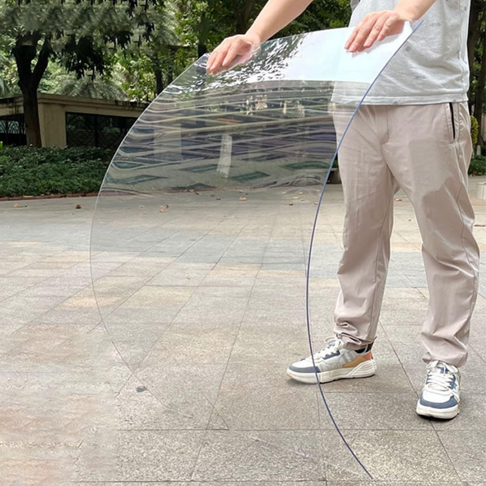 Panneau plastique acrylique transparent incassable pour toiture de pergola