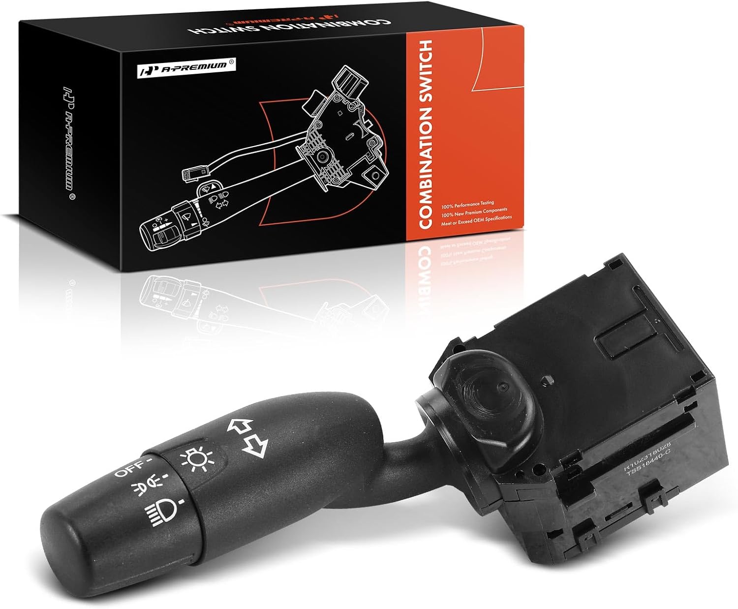 A-Premium Turn Signal Switch, Parking Light Multifunction Switch Lever Compatible with Honda Accord 2008-2012, Civic 2010-2011, CR-V 2008-2011, Insight 2010-2014, Without Automatic Headlight