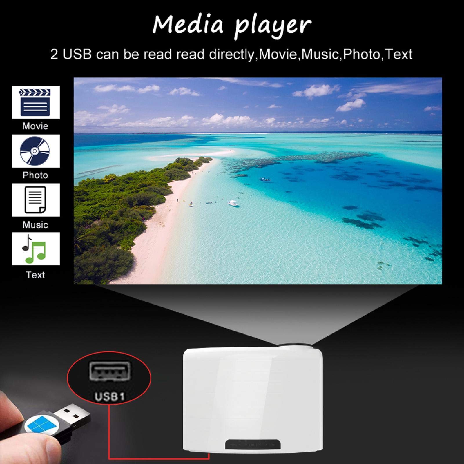 4K Full HD LED Proiettore Android Wifi Smart Home Theater Video Proiettore