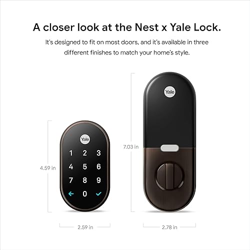 Miniatura 12 de Google, Nest x Yale Cerradura con Nest Connect, cerradura inteligente, RB-YRD540-WV-0BP