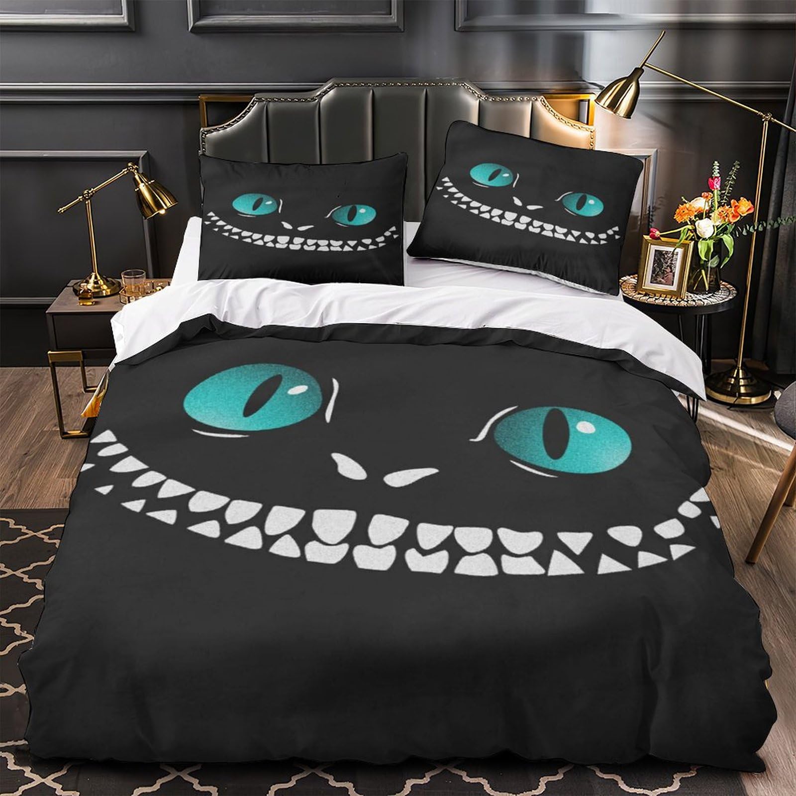 MXRMXR Cat Duvet Cover & Pillowcase 3D Printed Quilt Cover with Zipper Closure for Kids Adult Teens, Comforter Cover Soft Microfiber Bedding Set Super King（260x220cm）