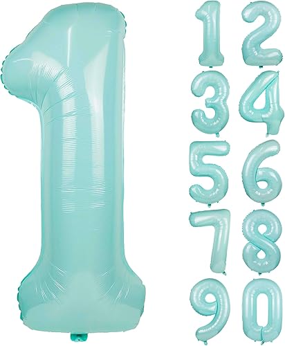 Vista 396 de 40" Macaron purple Number Balloons Helium Foil Mylar Balloon Birthday Party banquet Decoration 9