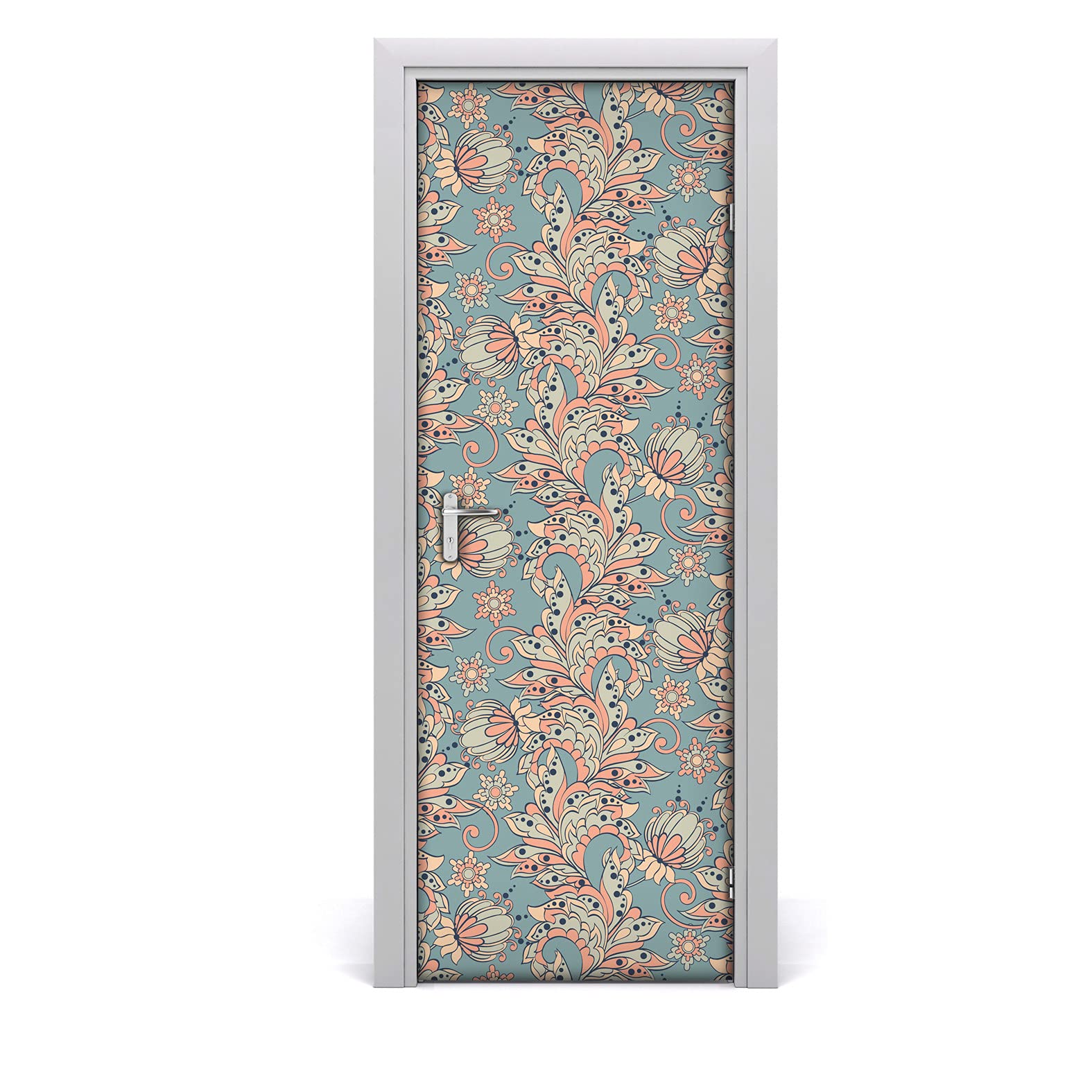 Décoration étiquette imperméable pour rénover une porte abîmée