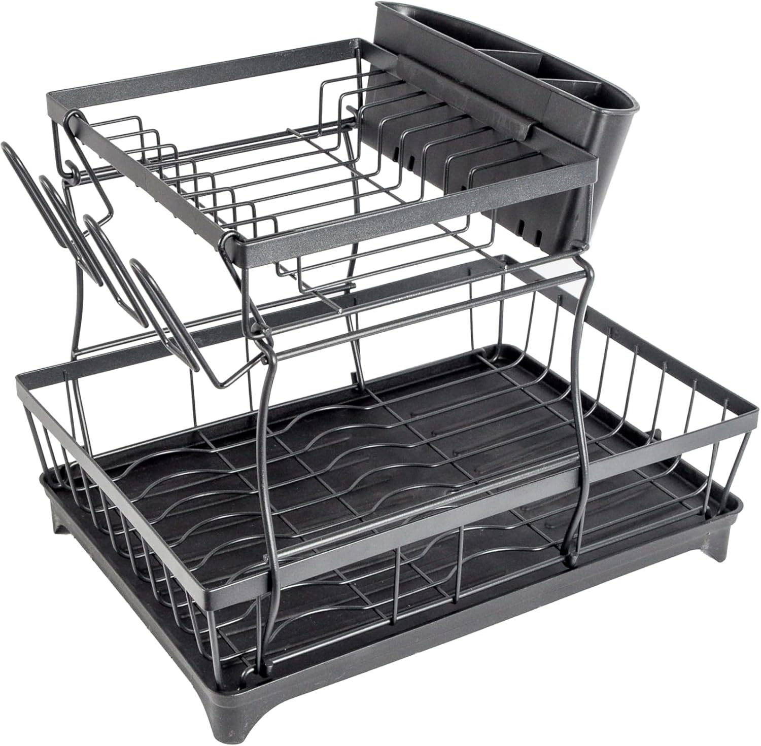 Ickenham SpaceSaving Dish Drying Rack, 2 Tier Dish Drainer, Sink