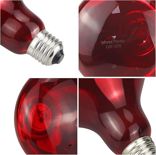 Miniatura 3 de Bombilla infrarroja de la lámpara del calor 150W - Bombilla incandescente de la terapia de la luz roja