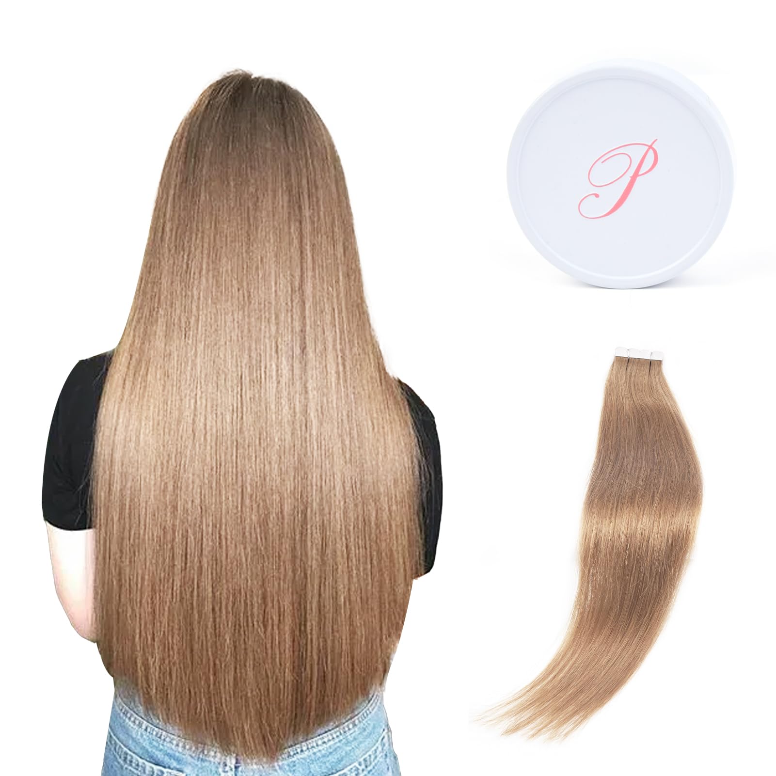 Amazon.co.jp: Paruks シールエクステ 100%人毛 ヘーアエクステ 人毛  